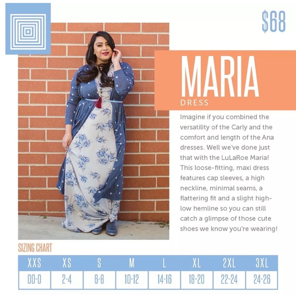 LulaRoe Maria Maxi Dress Tye Dye - Picture 4 of 4